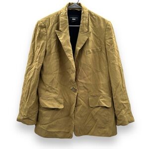 RTR Club Monaco Tan‎ Long Sleeve Single Button Blazer Sz 10